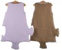 Sacos puzzle azul y beige