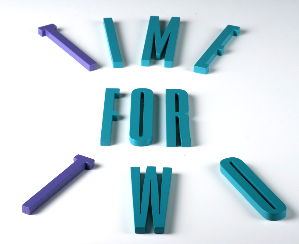 Letras de madera para decorar paredes